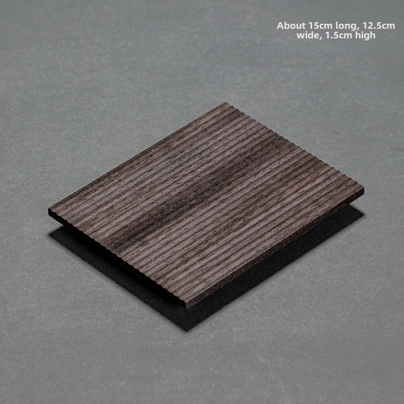 Wooden tea ceremony coaster