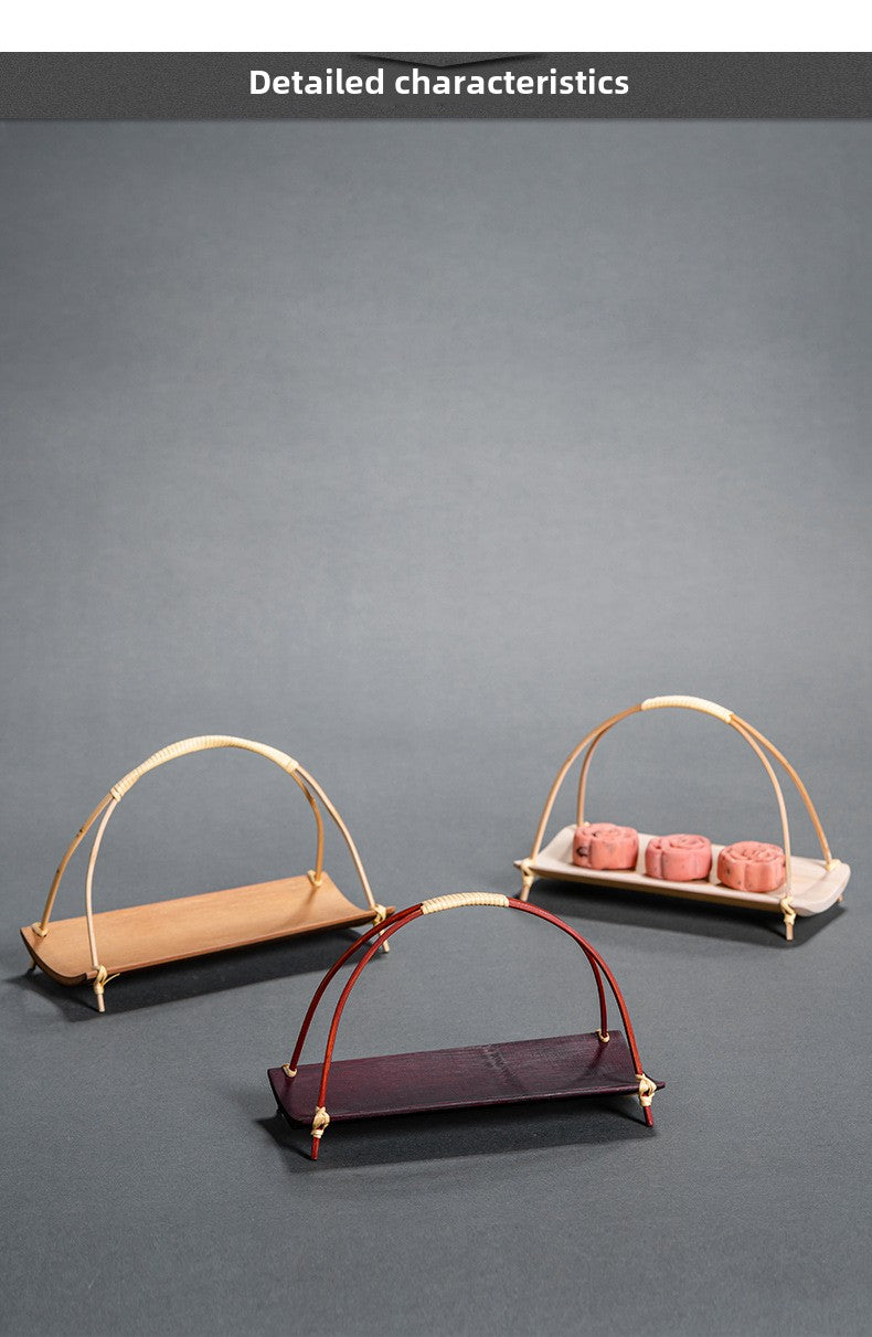 Bamboo Woven Tea Cake Tray