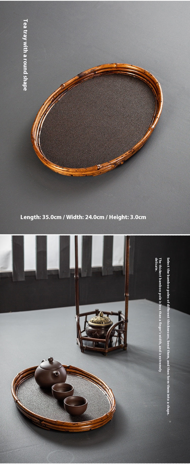 Seigai Lacquer Tea Tray
