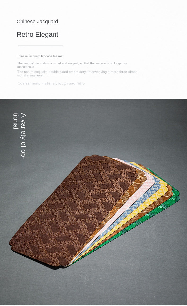Brocade tea mat
