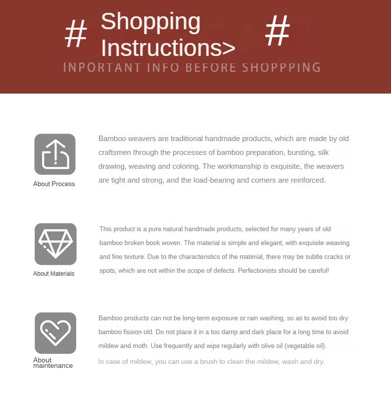 Handmade Bamboo Woven Vase