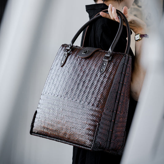 Retro Bamboo Woven Bag