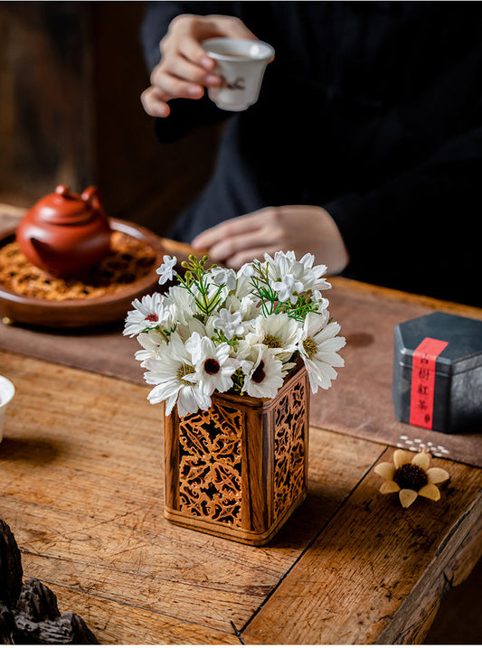 Walnut Tea Container