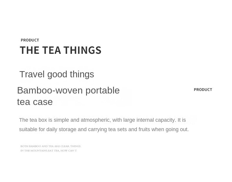 Bamboo Portable Tea Box