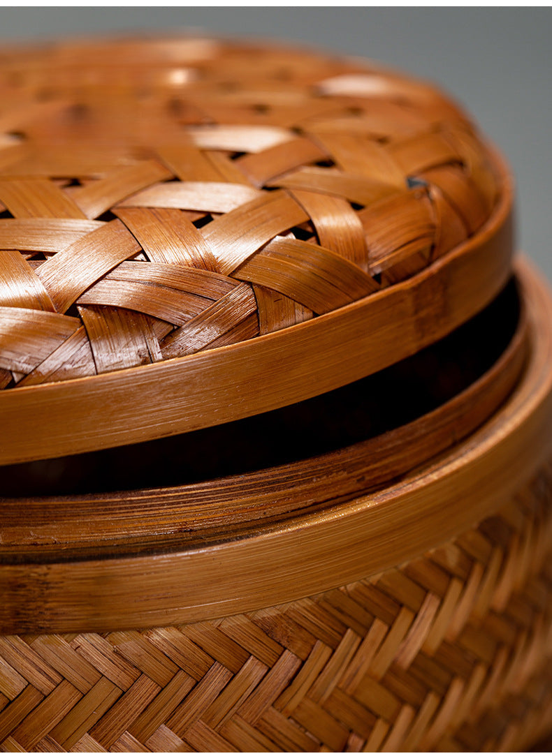 Bamboo Tea Set Storage Box