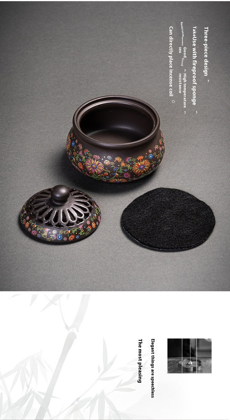 Chinese Style Incense Coil Aromatherapy Furnace Incense Holder