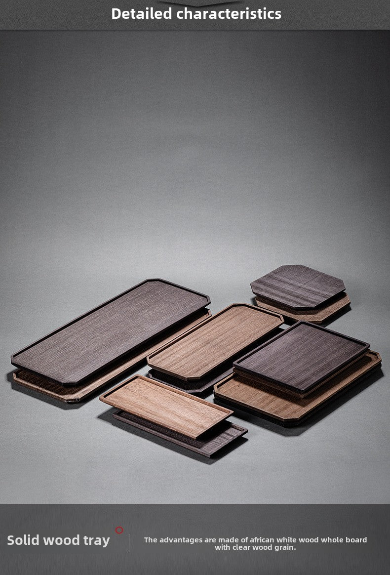 Solid Wood Dry Pour Tea Tray