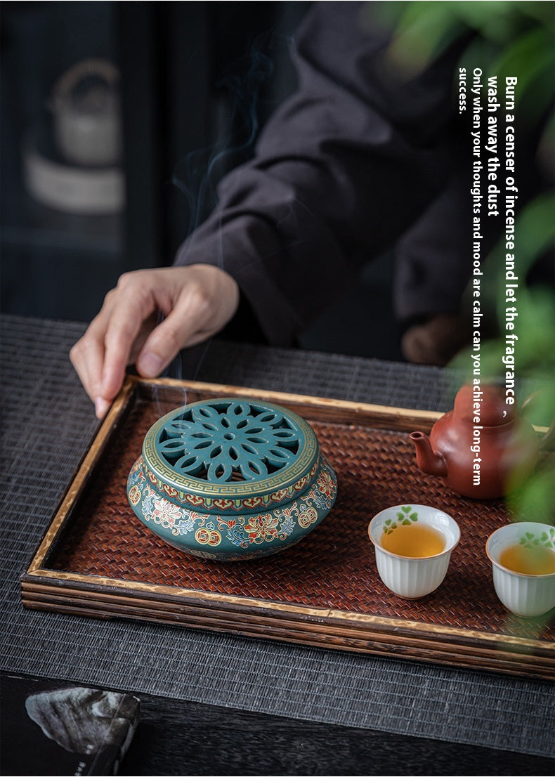 Chinese Style Incense Coil Aromatherapy Furnace Incense Holder