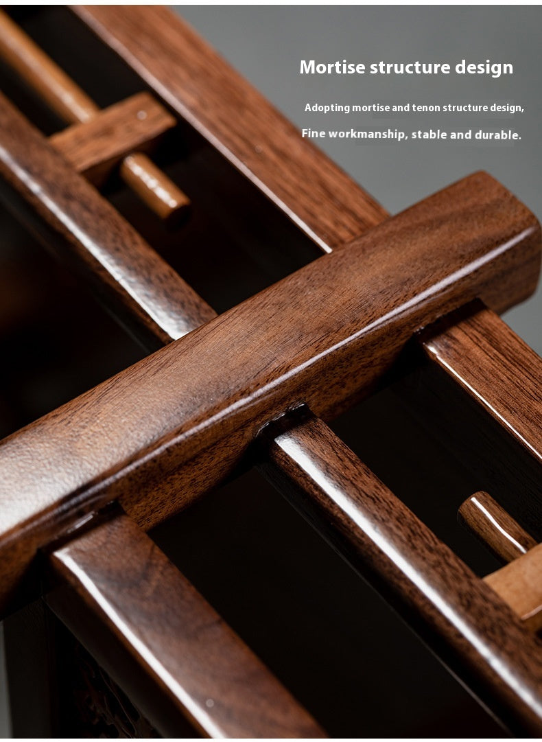 Walnut Black Walnut Solid Wood Antique Shelf