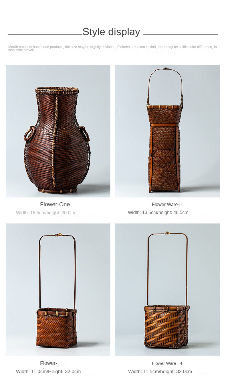 Handmade Bamboo Woven Vase