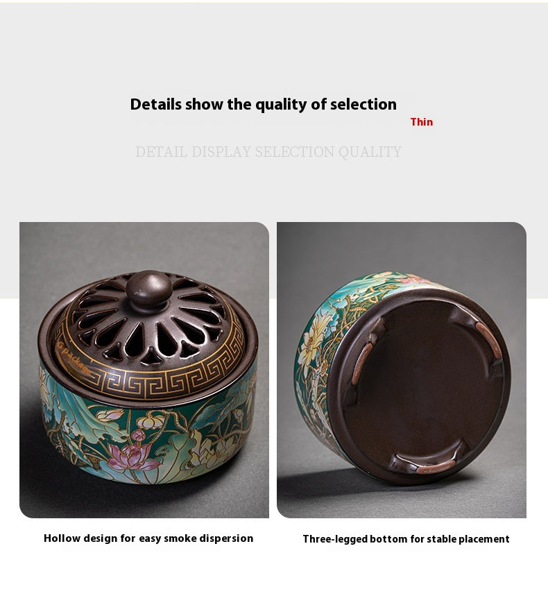 Chinese Style Incense Coil Aromatherapy Furnace Incense Holder