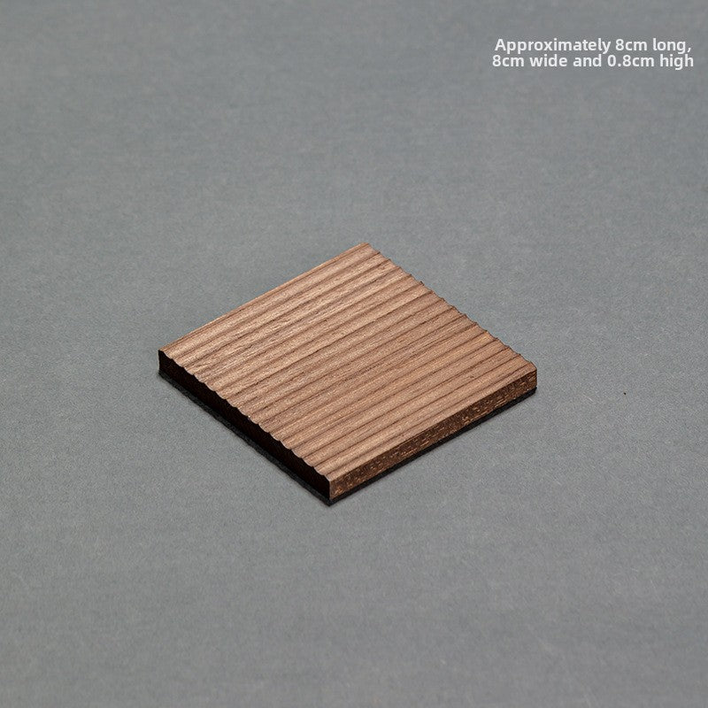 Wooden tea ceremony coaster