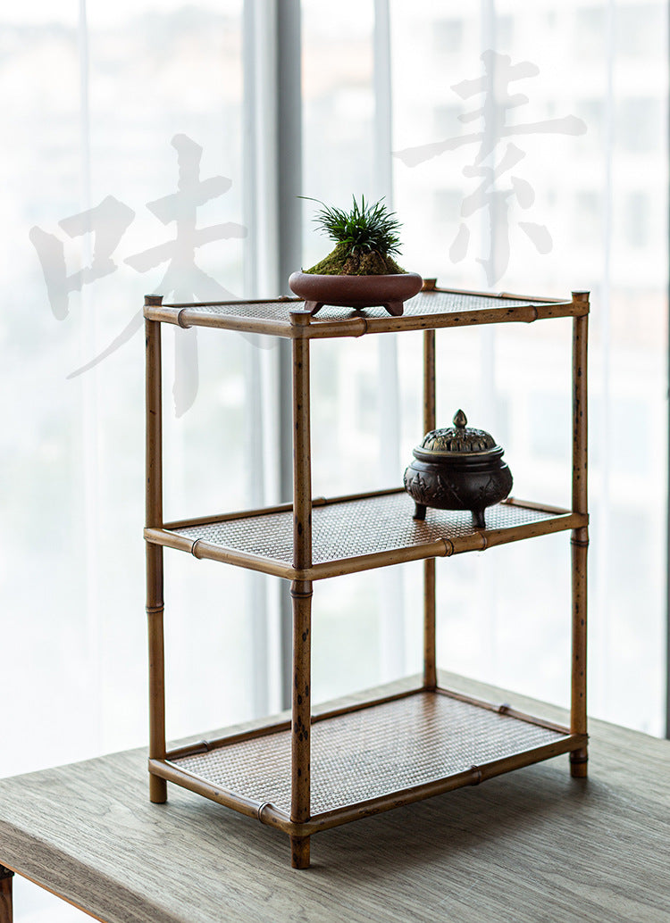 Bamboo Tea Service Plate Tea Ware Storage Cup Holder