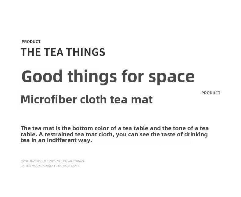 Microfiber Cloth Tea Mat