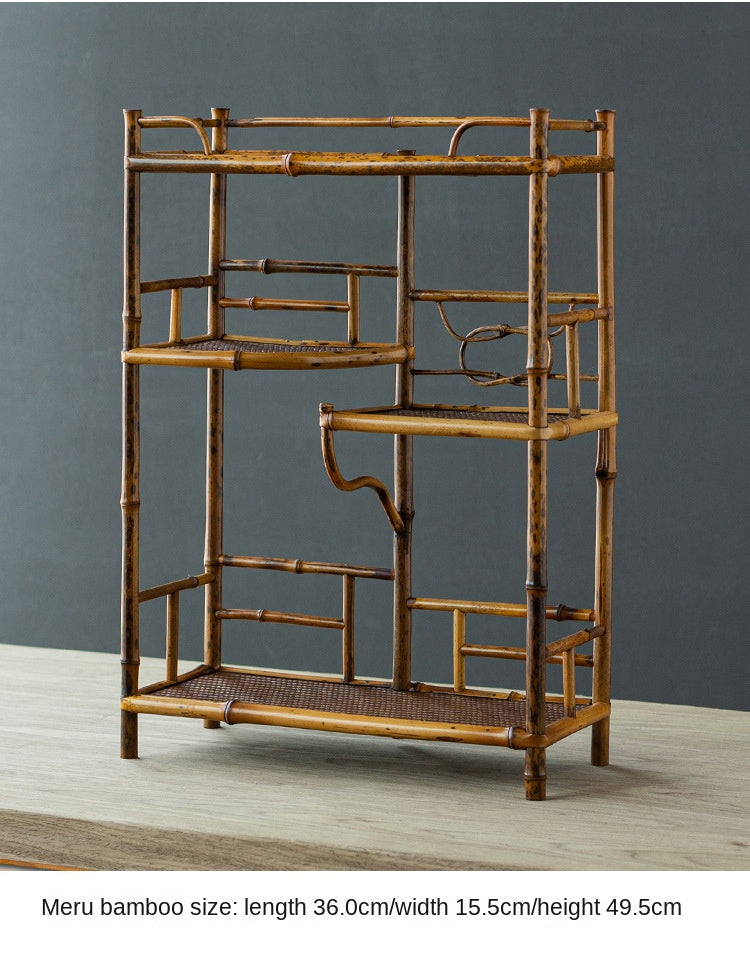 Purple Bamboo Tea Stand