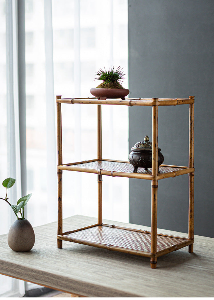 Bamboo Tea Service Plate Tea Ware Storage Cup Holder