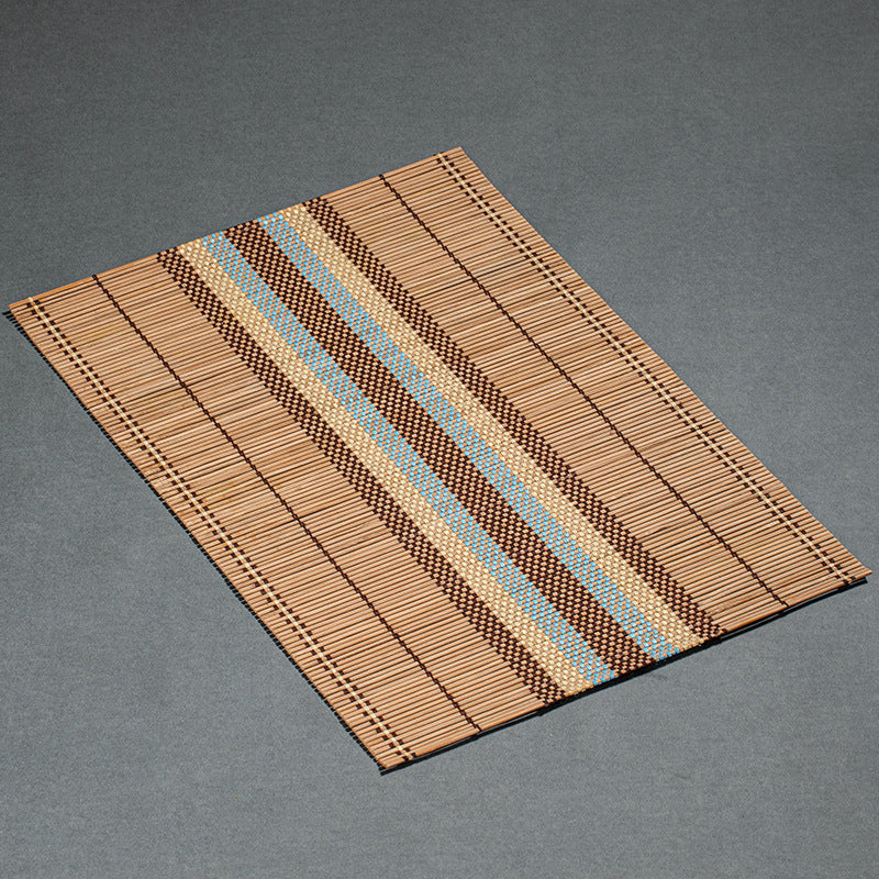 Colorful bamboo mat