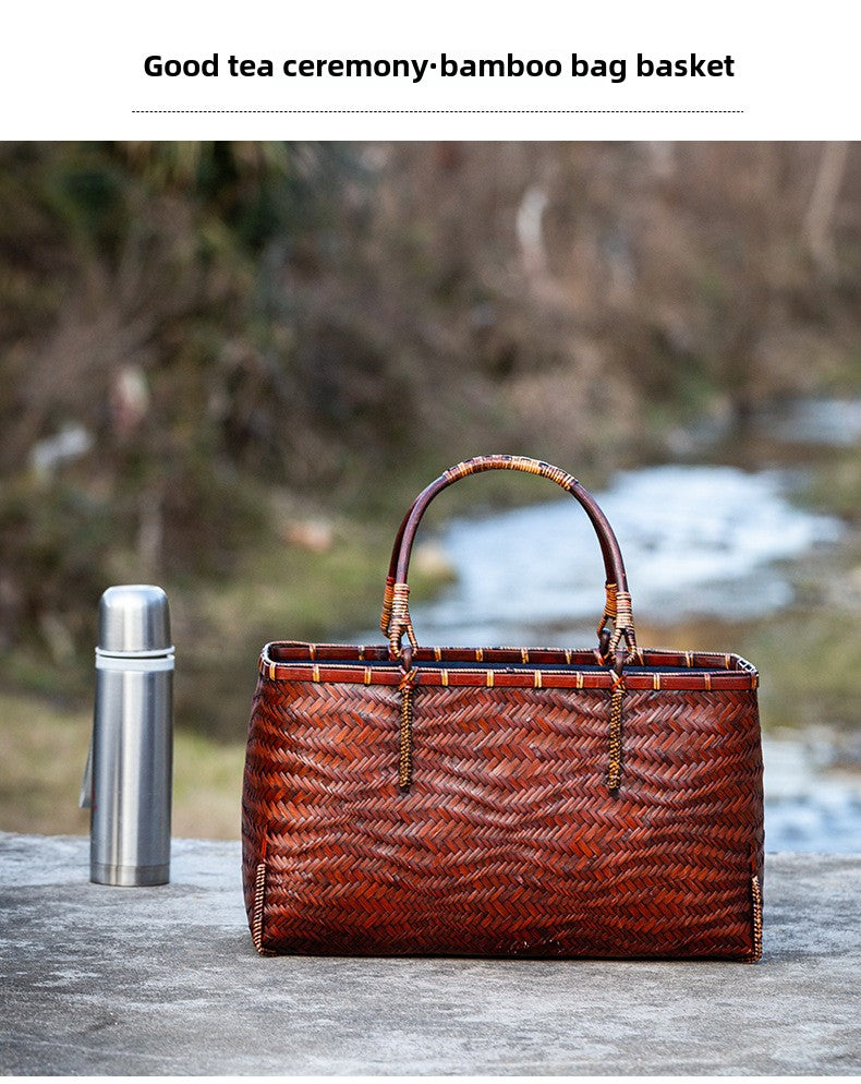 Chinese Style Handmade Bamboo Woven Bag