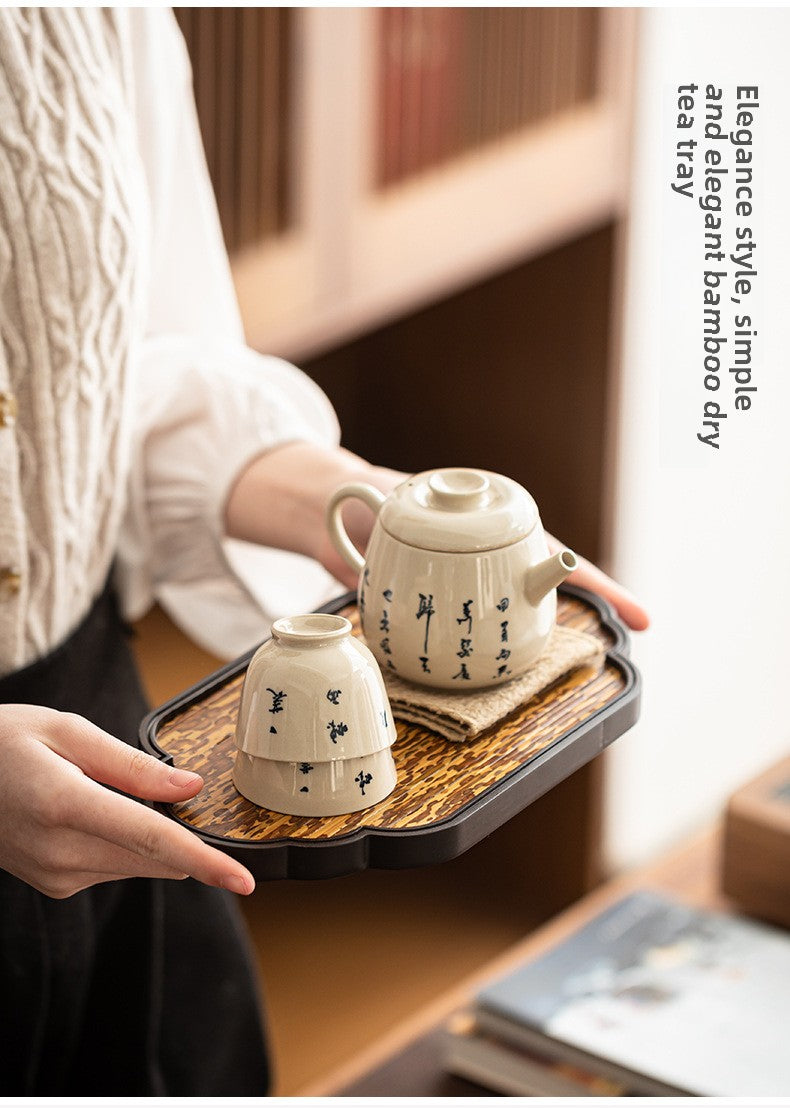 Bamboo tea tray