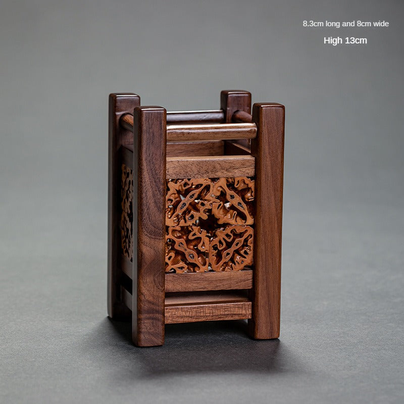 Walnut Tea Container