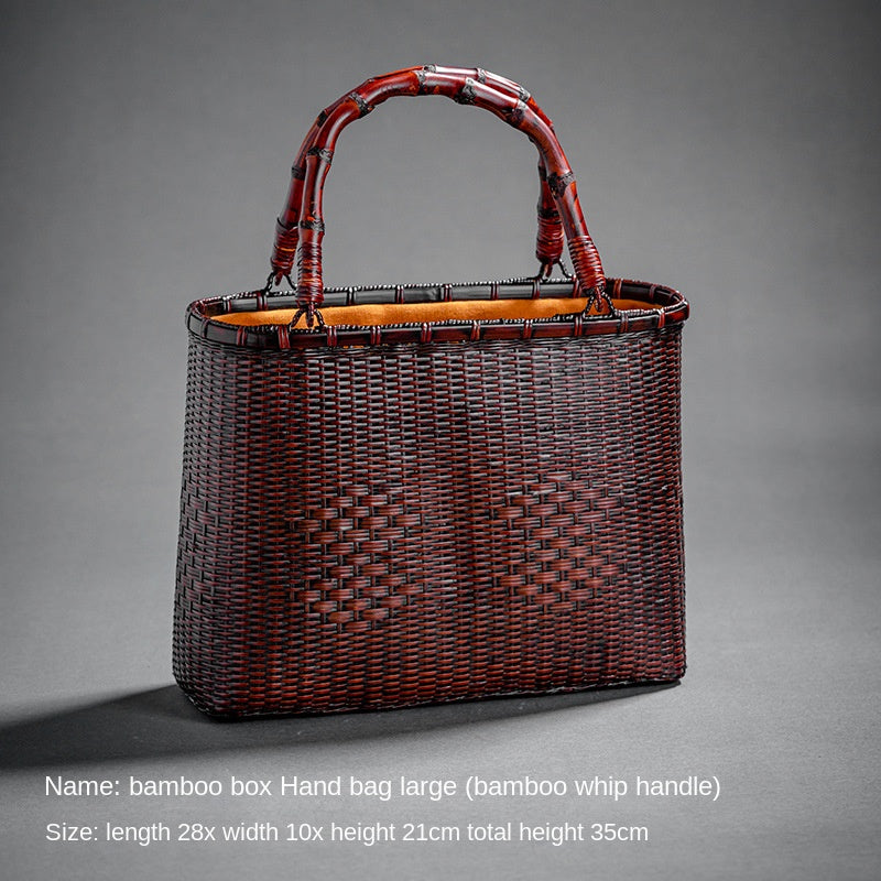 Retro Bamboo Woven Bag