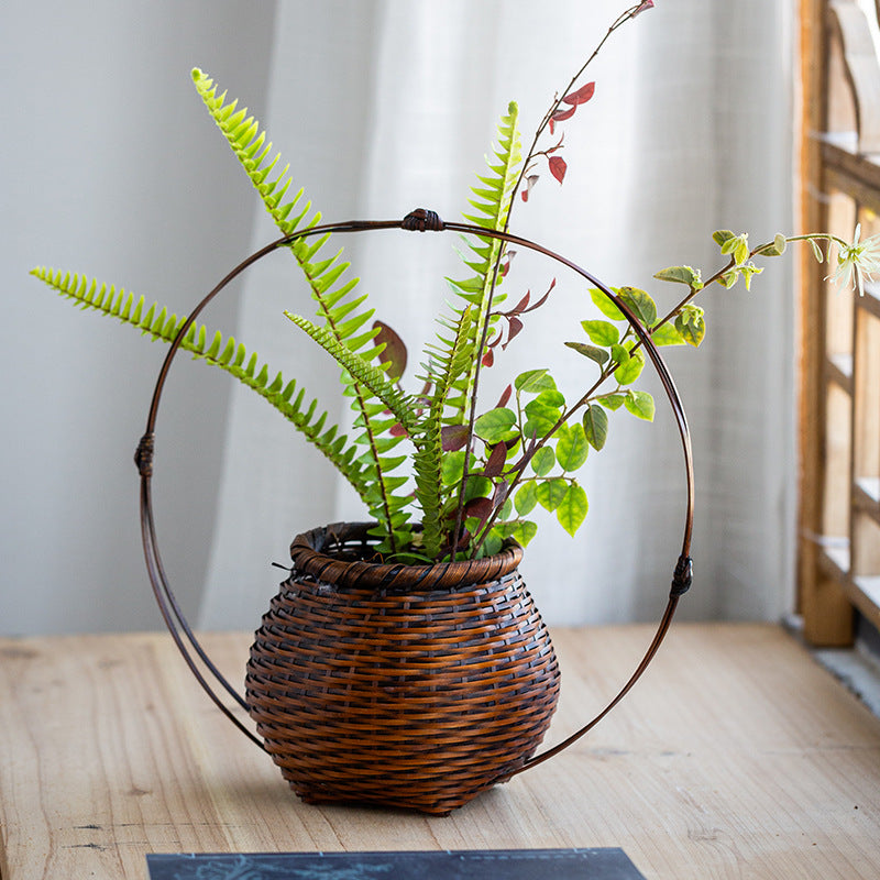Handmade Bamboo Woven Vase