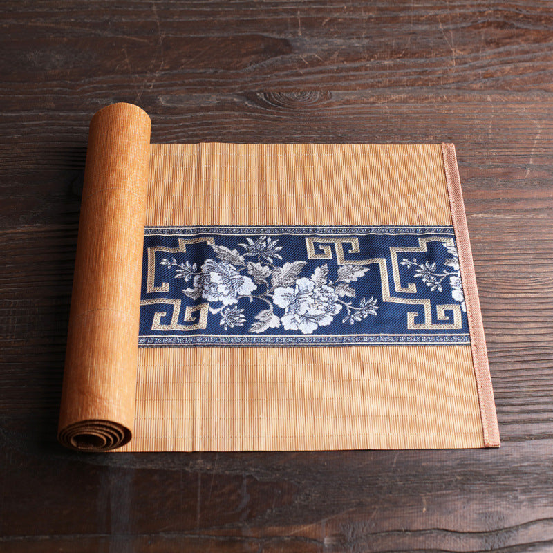 Chinese Ancient Bamboo Tea Mat