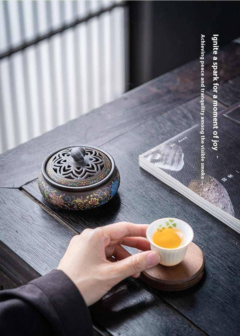 Chinese Style Incense Coil Aromatherapy Furnace Incense Holder