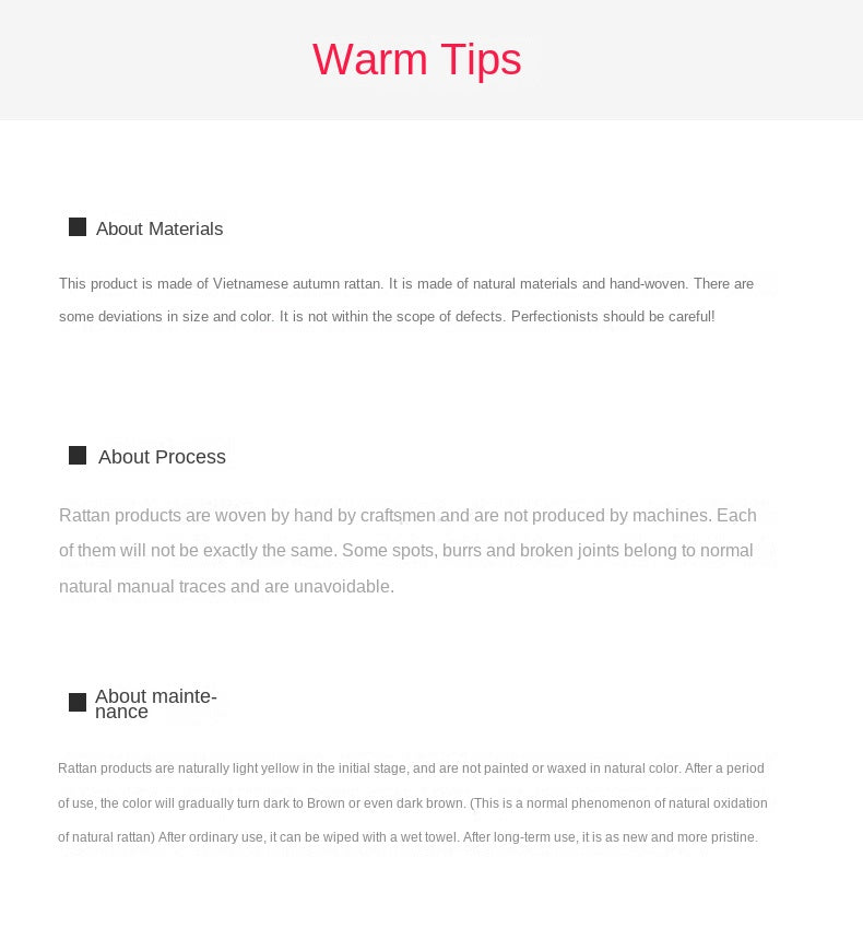 Rattan Pu'er Tea Caddy Storage Basket