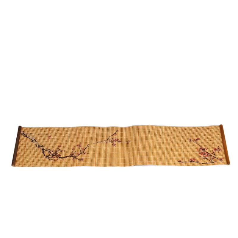 Natural Printed Bamboo Tea Mat Heat Insulation Pad