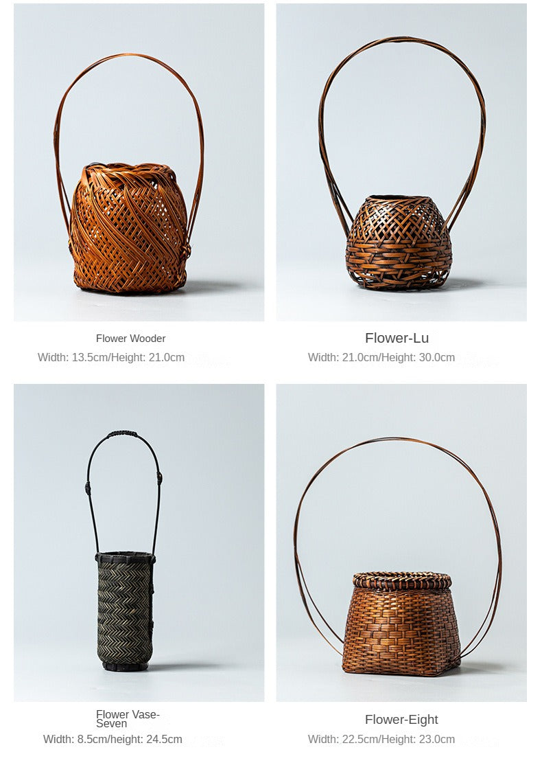 Handmade Bamboo Woven Vase