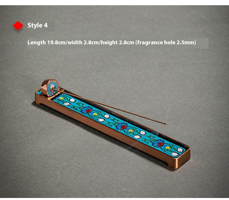 European Retro Zinc Alloy Incense Holder