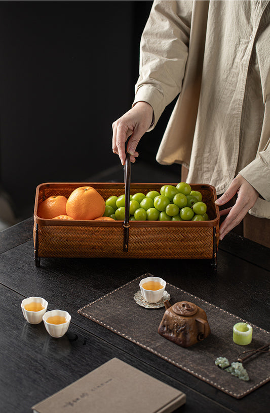 Bamboo Woven Storage Basket