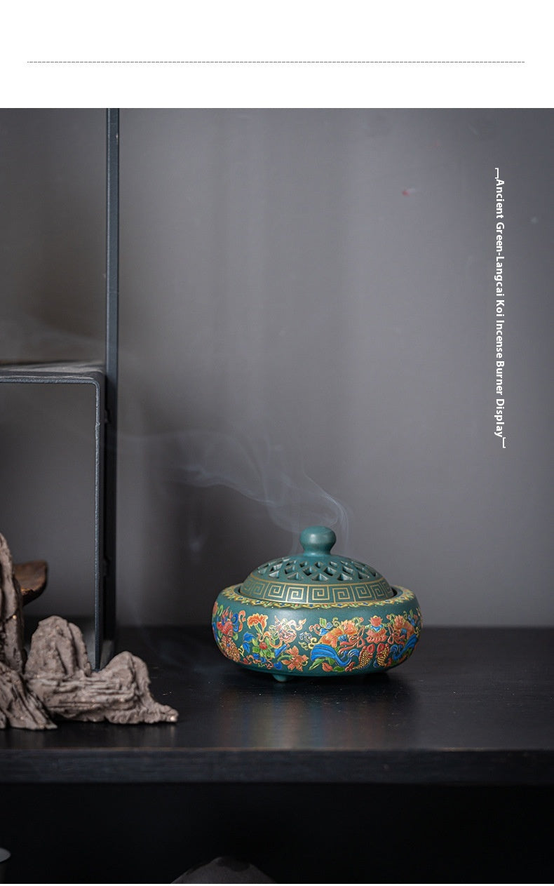 Chinese Style Incense Coil Aromatherapy Furnace Incense Holder
