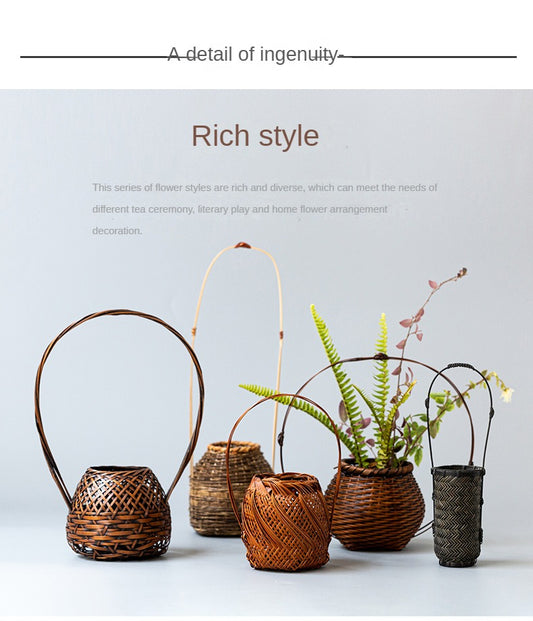 Handmade Bamboo Woven Vase