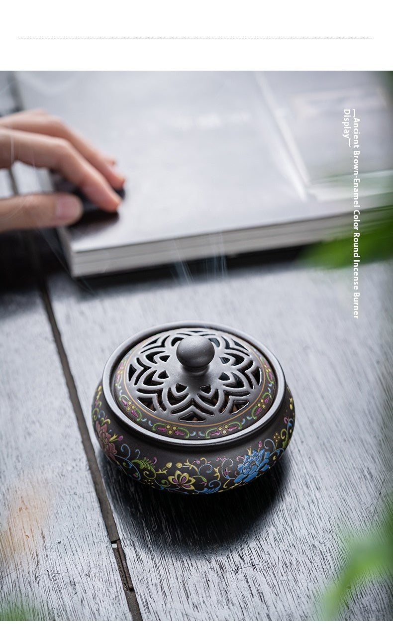 Chinese Style Incense Coil Aromatherapy Furnace Incense Holder