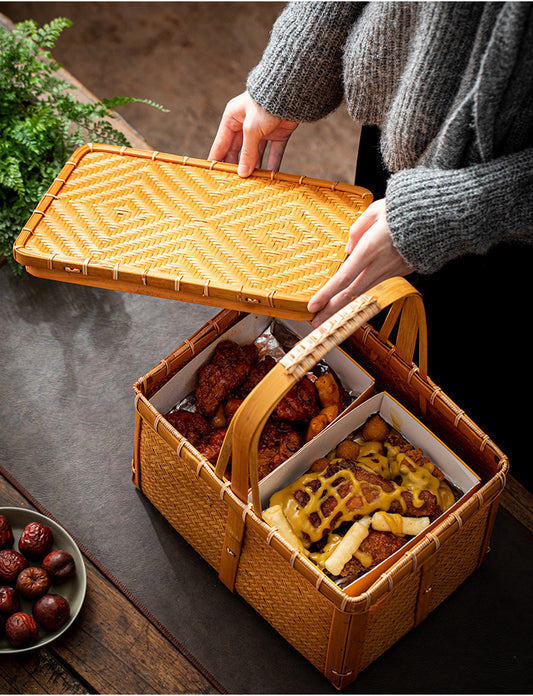 Chinese Retro Bamboo Food Container