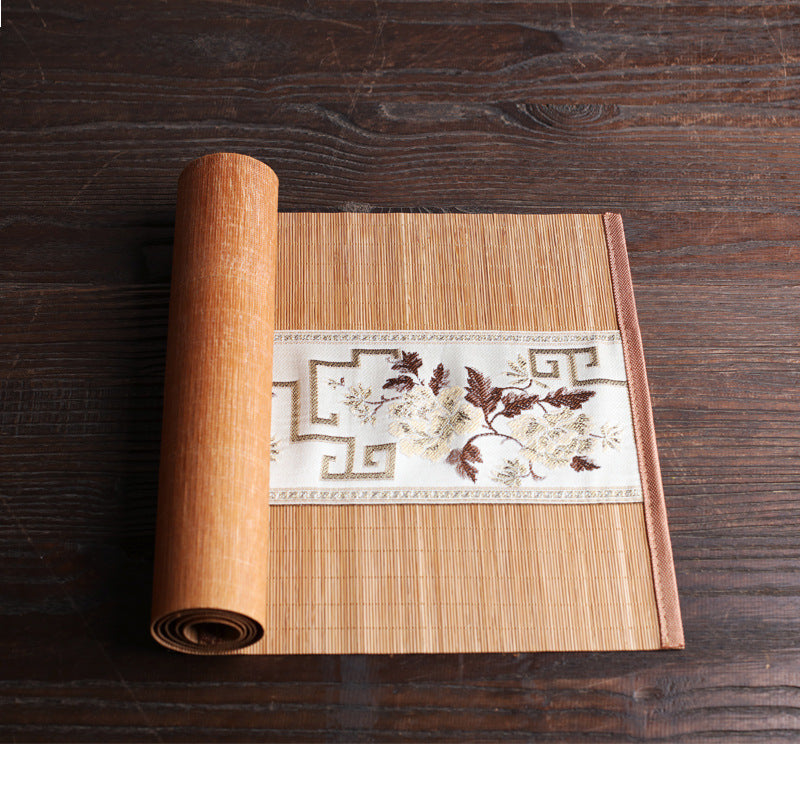 Chinese Ancient Bamboo Tea Mat