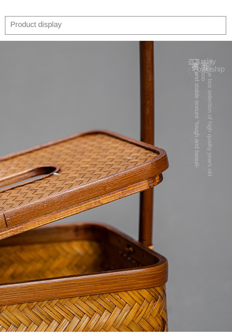 Bamboo Woven Tissue Box