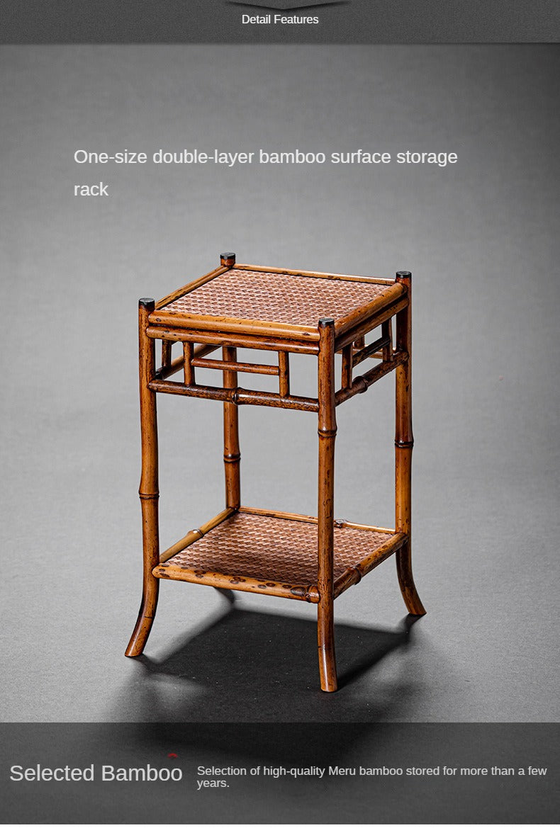 Purple Bamboo Orchid Stand