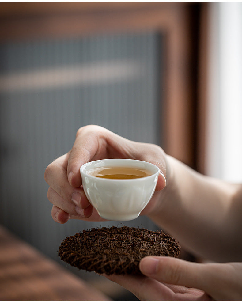 Brown Silk Tea Mat