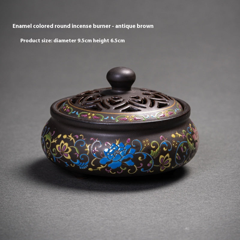 Chinese Style Incense Coil Aromatherapy Furnace Incense Holder
