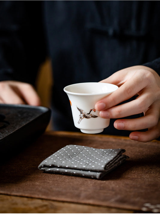 Purple Clay Teapot Dry Bubble Absorbent Small Tea Towel