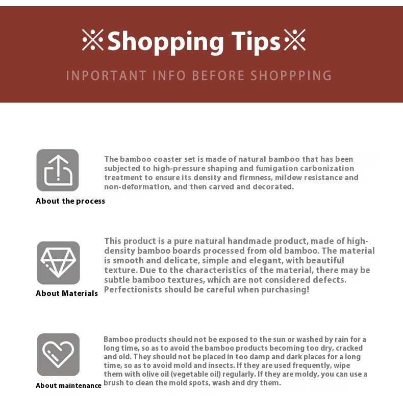 Tea Ceremony Zen Chinese Bamboo Cup Mat