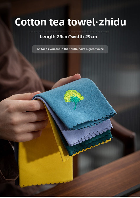 Chinese Style Double-Sided Velvet Embroidered Tea Table Runner