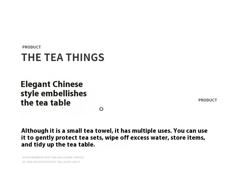 Zhishe Tea Towel Tea Cloth Tea Table Wiping Cloth