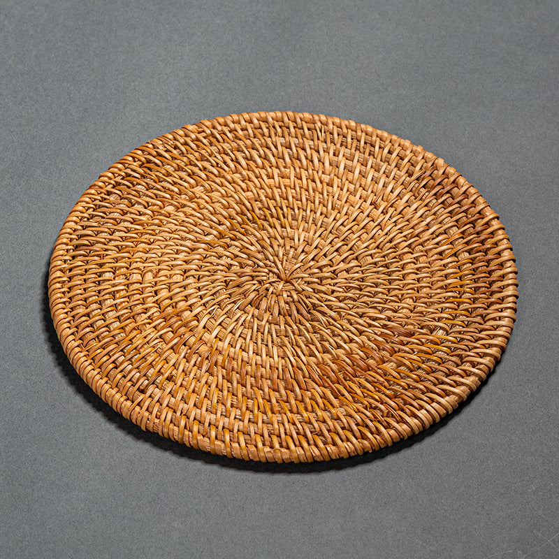Rattan Woven Coaster Pot
