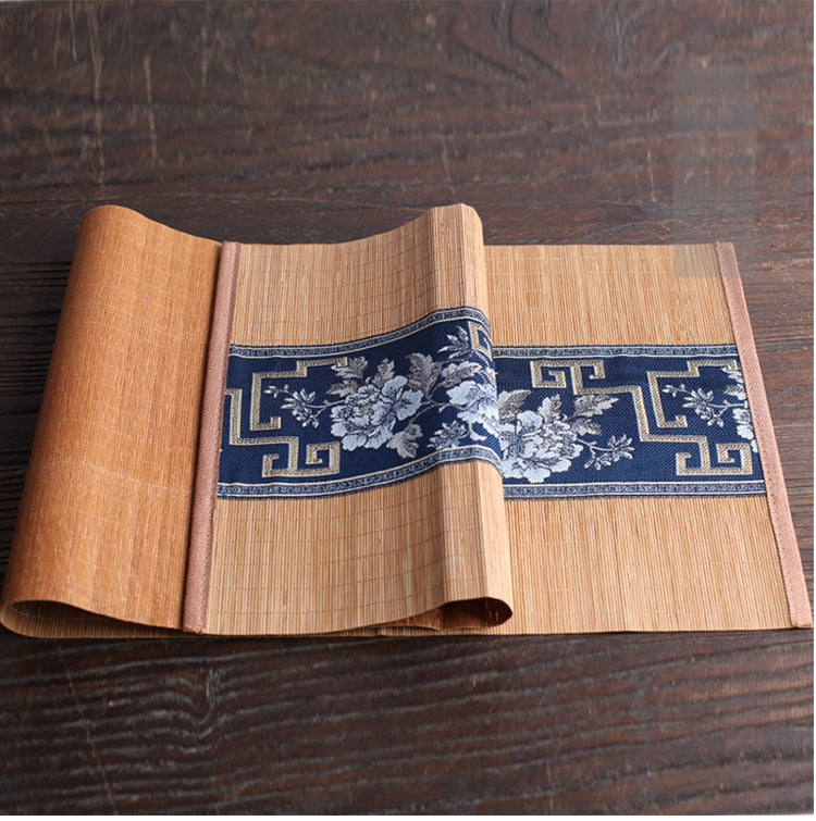 Chinese Ancient Bamboo Tea Mat