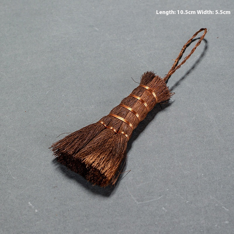 Brown Hair Tea Set Brush