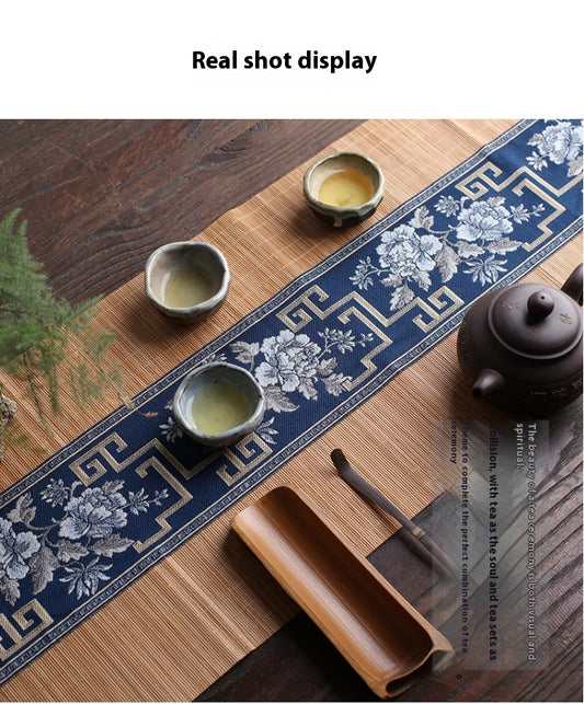 Chinese Ancient Bamboo Tea Mat